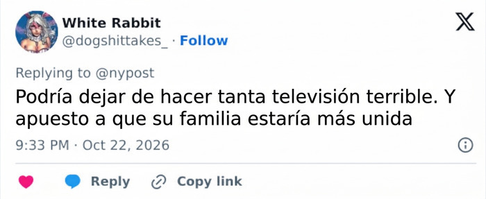 Publicación en redes criticando el trabajo y matrimonio de la actriz Kristen Bell. Publicación en redes criticando el trabajo y matrimonio de la actriz Kristen Bell.