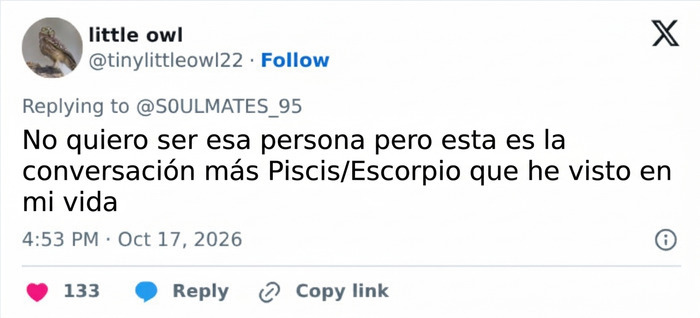 Publicaci&oacute;n en redes comentando signos zodiacales en torno a la infidelidad de esta estrella de Hollywood