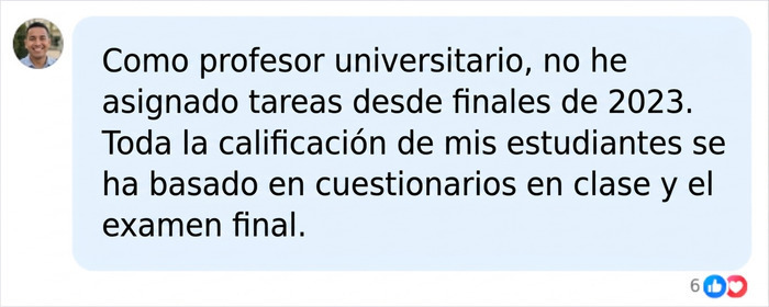 Este profesor universitario detecta una tendencia preocupante en las tareas de sus estudiantess y se niega a calificarlas Este profesor universitario detecta una tendencia preocupante en las tareas de sus estudiantess y se niega a calificarlas