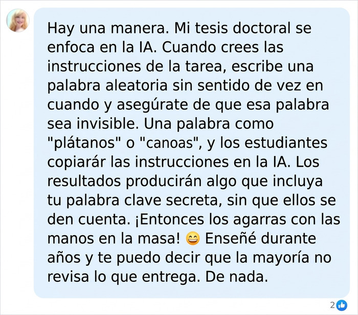 Este profesor universitario detecta una tendencia preocupante en las tareas de sus estudiantess y se niega a calificarlas Este profesor universitario detecta una tendencia preocupante en las tareas de sus estudiantess y se niega a calificarlas