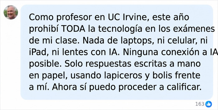 Este profesor universitario detecta una tendencia preocupante en las tareas de sus estudiantess y se niega a calificarlas Este profesor universitario detecta una tendencia preocupante en las tareas de sus estudiantess y se niega a calificarlas