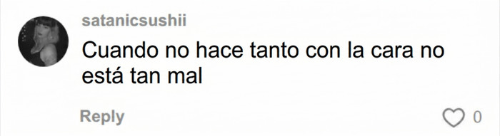Comentario en redes sociales opinando sobre la apariencia del actor Barry Keoghan.