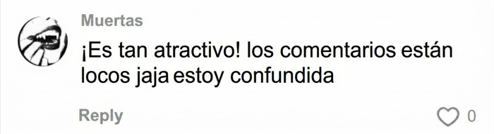 Captura de pantalla con un comentario elogiando la apariencia de Barry Keoghan.
