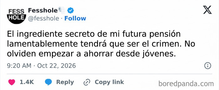 Imagen con confesiones anónimas acerca del ahorro para la pensión y el futuro financiero.